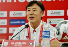 Liên đoàn bóng đá Lào (LFF) không gia hạn hợp đồng với huấn luyện viên Ha Hyuk-jun