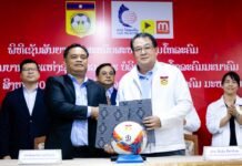 ลาวโทรคมนาคม ให้การสนับสนุน 3ปี แก่ สหพันธ์ฟุตบอลแห่งชาติลาว