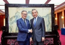 ลาว-จีน หารือความร่วมมือทวิภาคี ในละหว่างประชุม กรอบความร่วมมือแม่โขง-ล้านช้าง ครั้งที่ 10