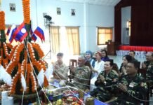 Laos held a wrist-tying ceremony for troops participating in the Lao-Russian exercise “Laros-2025.”
