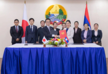 Japan provides Laos with 124 billion kip for the electric bus project in Luang Prabang Province.