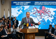 Sergey Lavrov said US attempts to dominate global energy market.