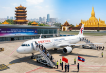 China Eastern launches direct flights between Wuhan and Vientiane.
